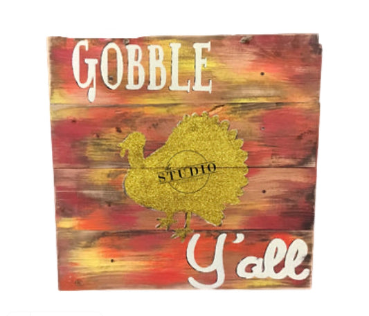 Gobble yall- Pallet door hanger